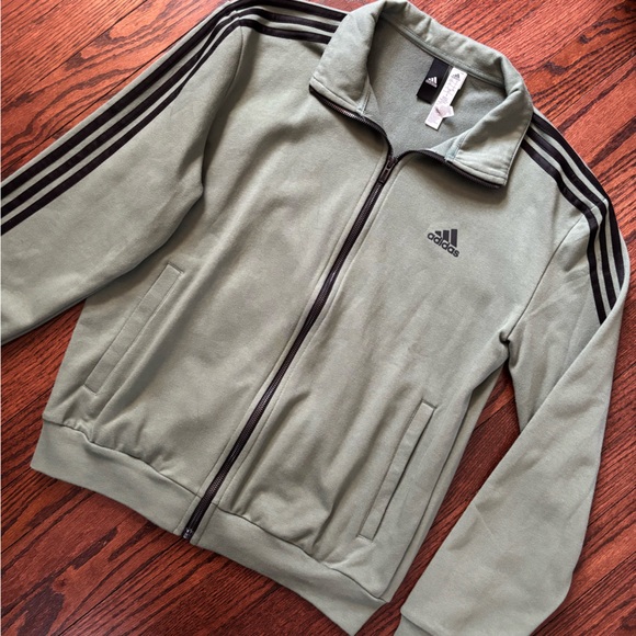 Adidas Men’s Green Track Jacket - Picture 2 of 6